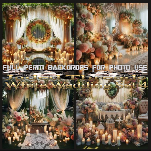 (JT) White Wedding Set 4 