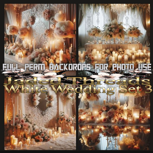 (JT) White Wedding Set 3 