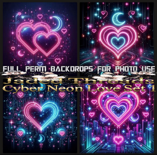 (JT) Cyber Neon Love Set 1 