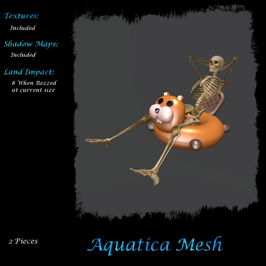 Aquatica Mesh - AM025897 Beaver Floatie & Skelly