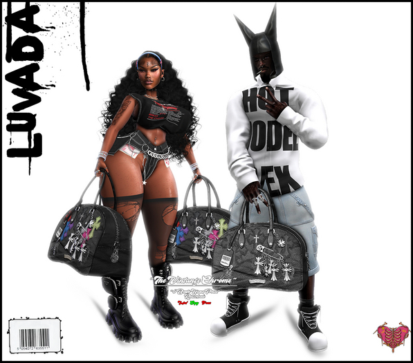 [LUVADA] Vintage Khrome Bag - FATPACK 