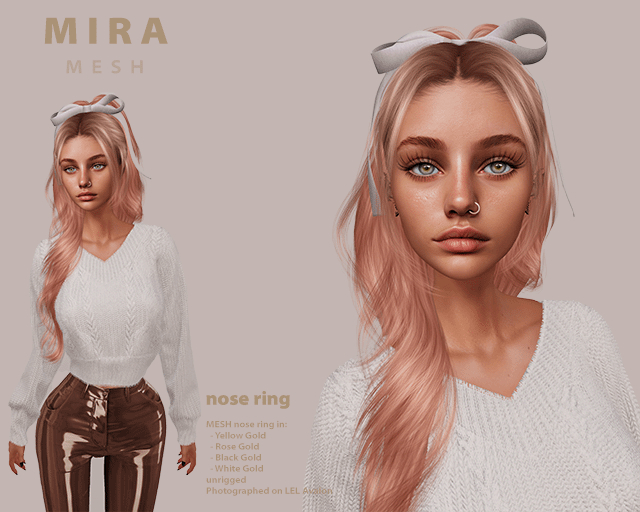 M I R A Nose ring [wear to unpack]
