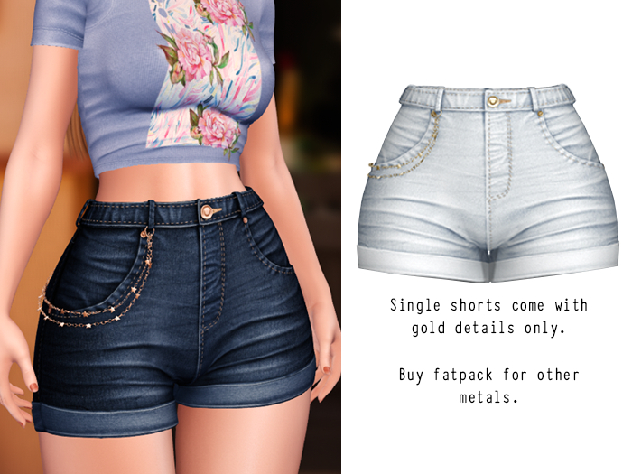 (fd) Star Chain Shorts - White