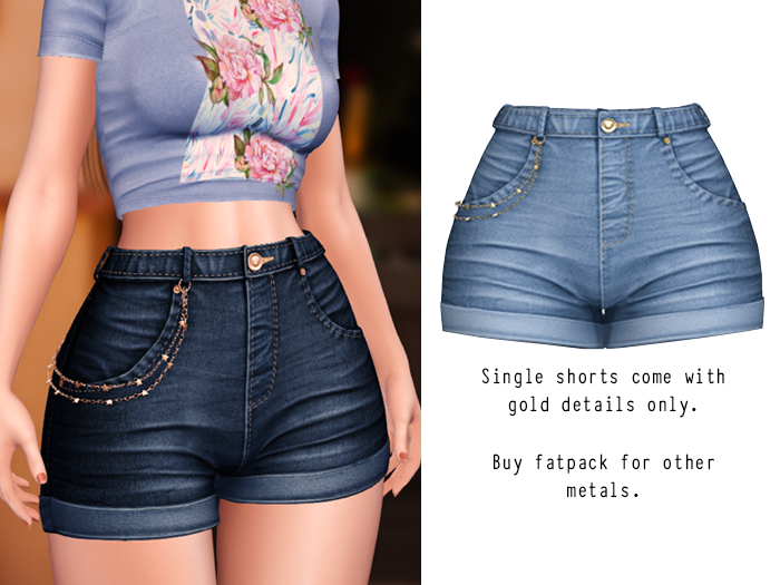 (fd) Star Chain Shorts - Sky
