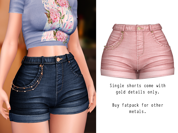 (fd) Star Chain Shorts - Salmon