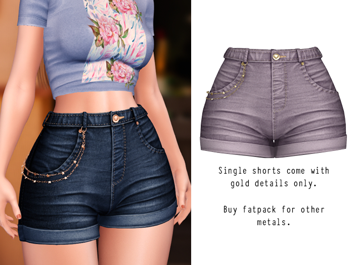 (fd) Star Chain Shorts - Lavender