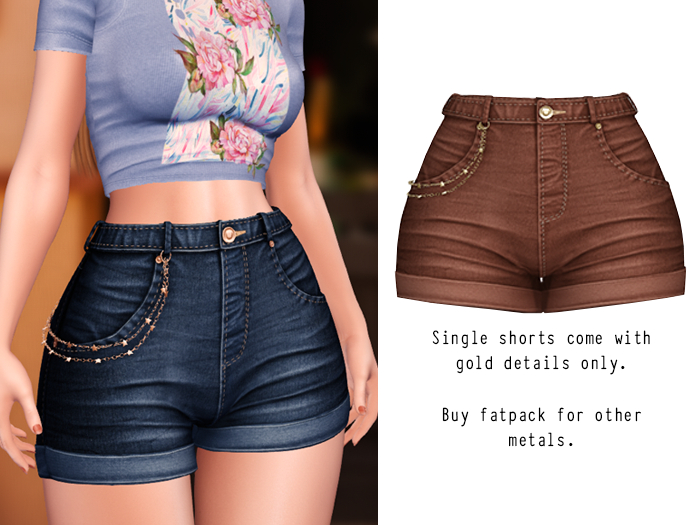 (fd) Star Chain Shorts - Brown