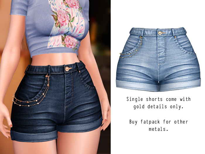 (fd) Star Chain Shorts - Blue