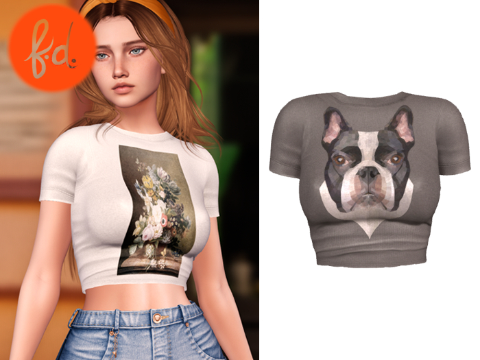 (fd) Graphic Crop - Bulldog