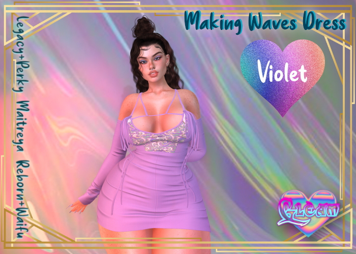 GLEAM: Making Waves Dress - Violet