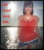 Red laced tankTop