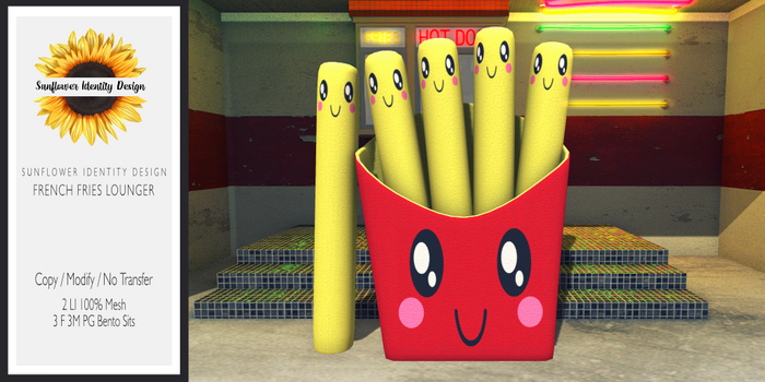 Sunflower ID French Fries Lounger (Add Me)