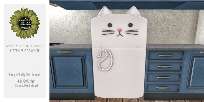Sunflower ID Kitten Fridge White (Add Me)
