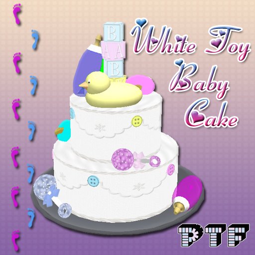 White Toy Cake *BABY SHOWER*