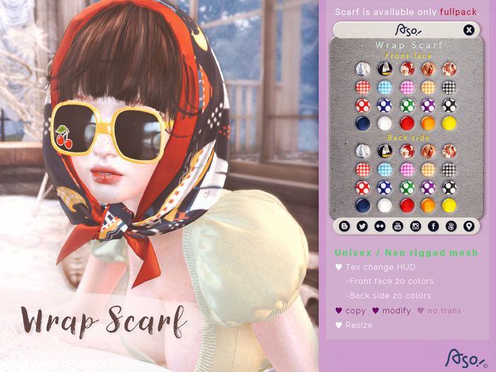 [DEMO] ASO! Wrap Scarf (fullpack)