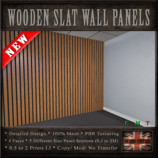 Wooden Slat Wall Panels Kit