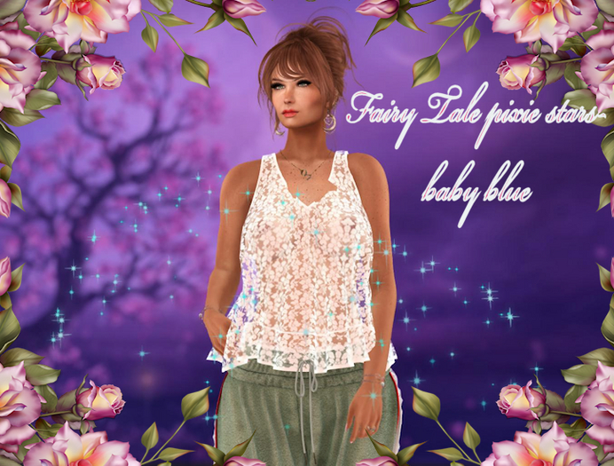 *•FaNtAsY FX Particles•* Fairy Tale pixie stars-baby blue Particles