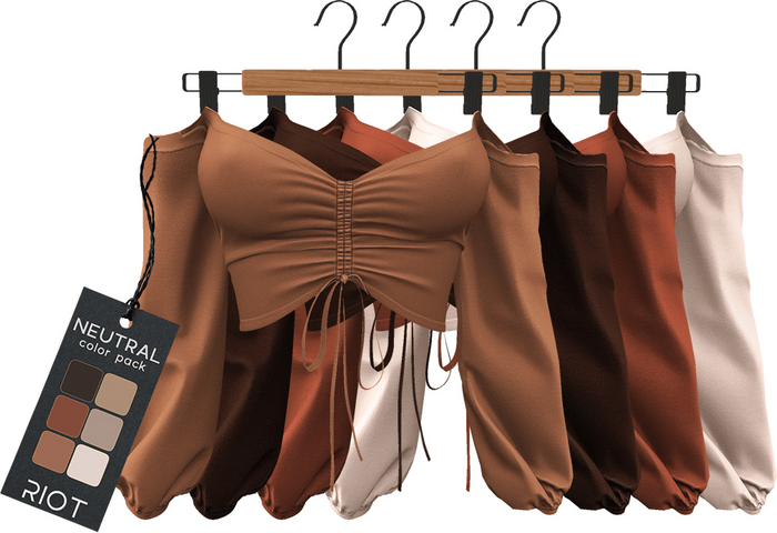 RIOT / Primrose Blouse - Neutral Pack