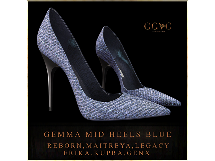 GGVG GEMMA HEELS BLUE