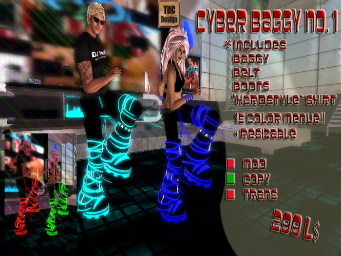 .:TBC Design:. Hardstyle Cyber Baggy No.1 - Female