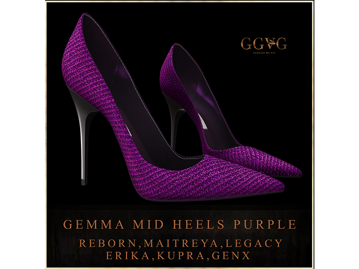 GGVG GEMMA HEELS PURPLE
