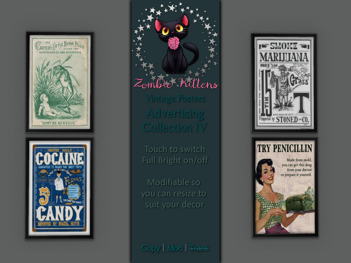 [Zombie Kittens] Vintage Posters - Advertising IV