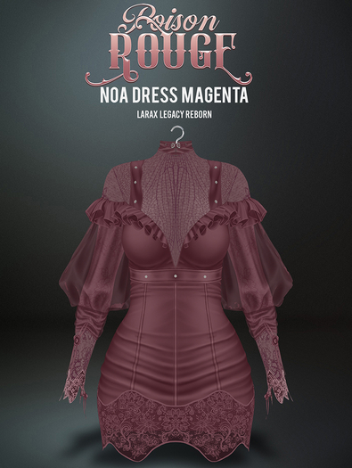 POISON ROUGE Noa Dress Magenta