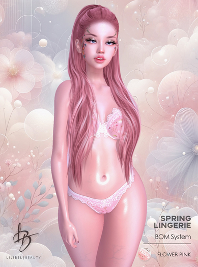 LB - Spring Lingerie Bom FLOWER PINK