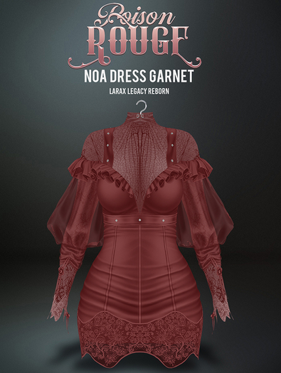 POISON ROUGE Noa Dress Garnet
