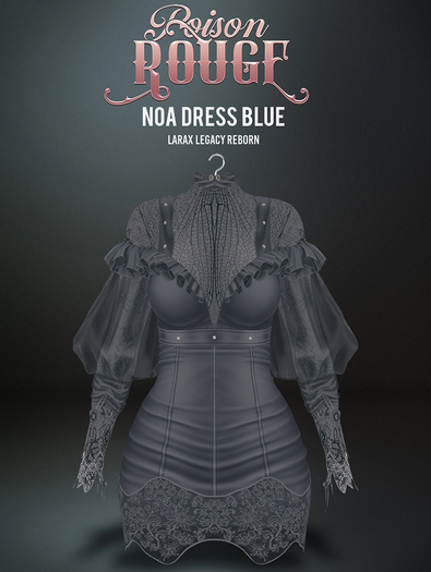 POISON ROUGE Noa Dress Blue