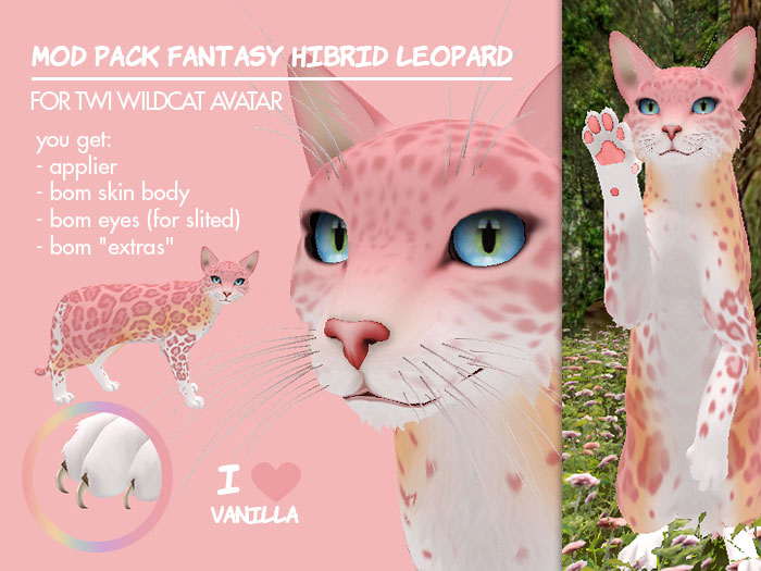 Pack Skin for Twi WildCat 01 Fantasy Hibrid Leopard
