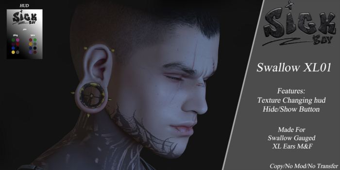 ~Sick~ Swallow XL01 Piercings