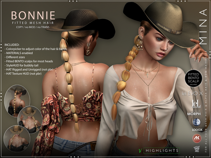 MINA Hair - Bonnie - Highlights [Add to Unpack]
