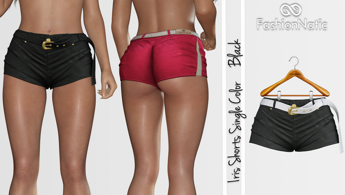 Shorts Iris Black - LaraX, PetiteX, Legacy, Reborn - FashionNatic