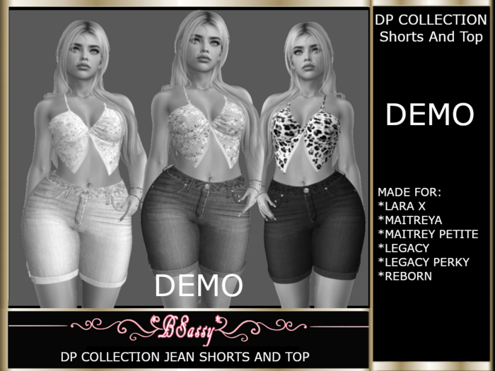 *BSASSY* DP COLLECTION TOP AND SHORTS DEMO