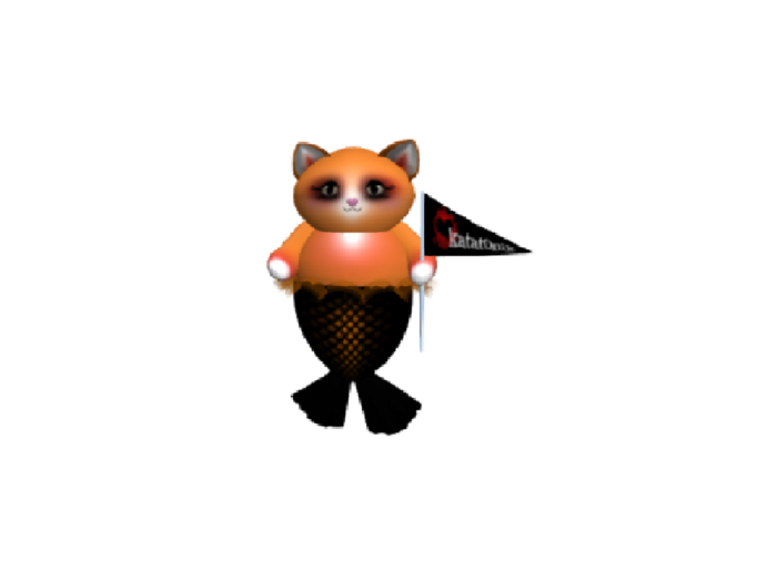 *katat0nik* Common Fish: (orange) Merkat w/flag