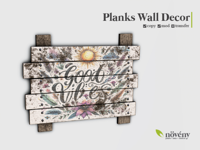 Noveny - Planks Wall Decor - AddMe