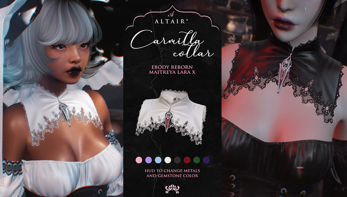 ALTAIR* carmilla collar .blue. (attach me)