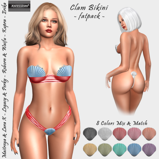 [Xprs] - Clam Bikini FATPACK  (LaraX included)