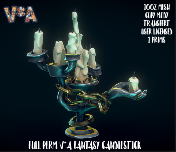 FULL PERM V*A FANTASY CANDLESTICK