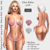 [Xprs] - Clam Bikini Pink (LaraX included)