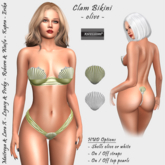 [Xprs] - Clam Bikini Olive (LaraX included)