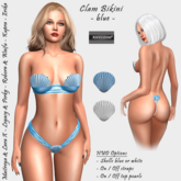 [Xprs] - Clam Bikini Blue (LaraX included)