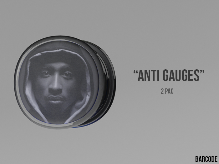 [BARCODE] Anti Gauges - (2 pac)
