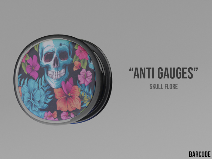 [BARCODE] Anti Gauges - (Skull)