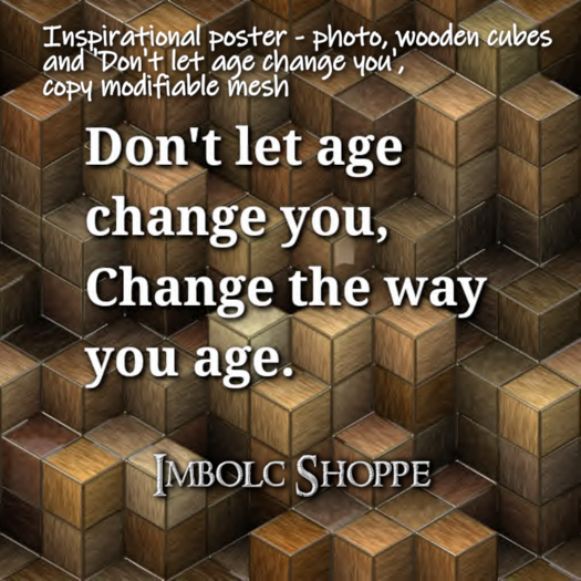 Inspirational, Don't let age change you, change the way you age, painting on back, Imbolc, aging is a gift, dollarbie