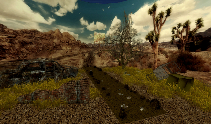 "M" Mesh IInside "M" Mesh Backdrop inspired by Fallout
