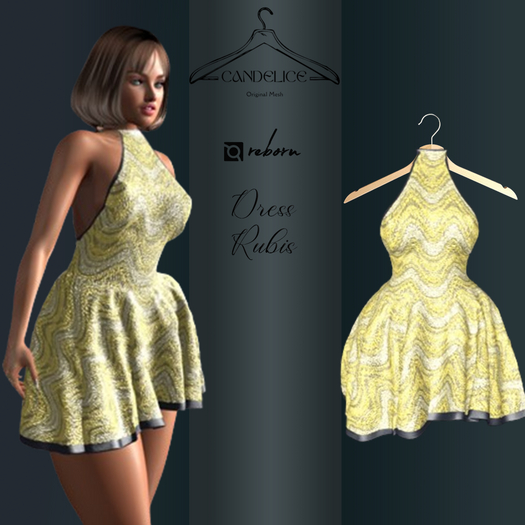Add me - Reborn - Robe Rubis  Jaune