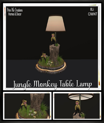 ~PPC~ Jungle Monkey Table Lamp  