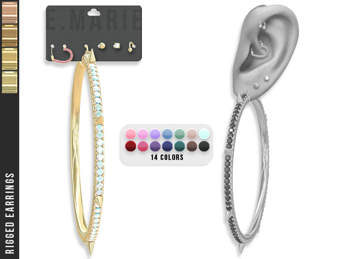 e.marie // Amber Earrings - Golds